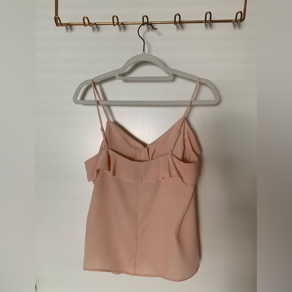 Express Ruffle Pearl Button Cami - Picture 3 of 5